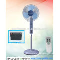 Solar Fan Rechargeable standing fan China rechargeable fan with LED Light and Solar panel PLD-16